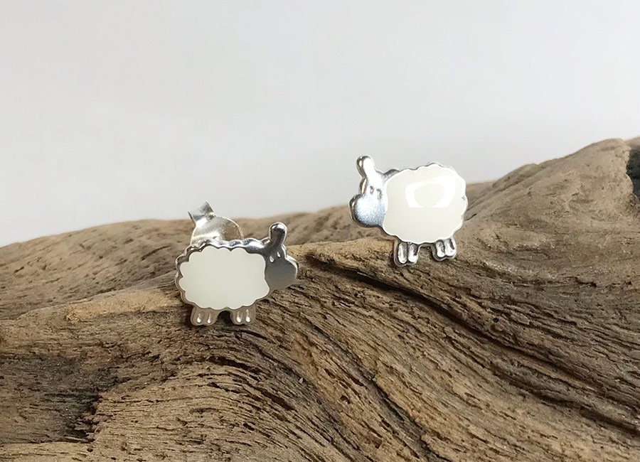 Silver Sheep Studs
